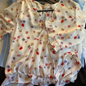 floral blouse